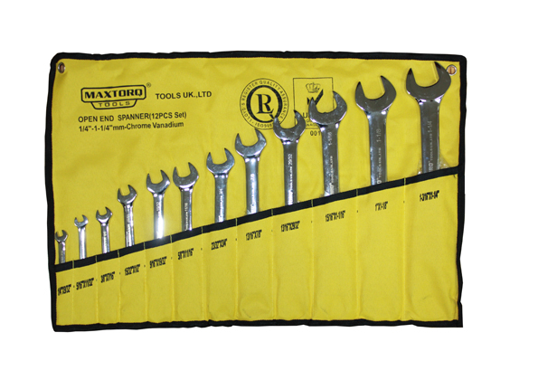 OPEN END SPANNERS SET - INCHES