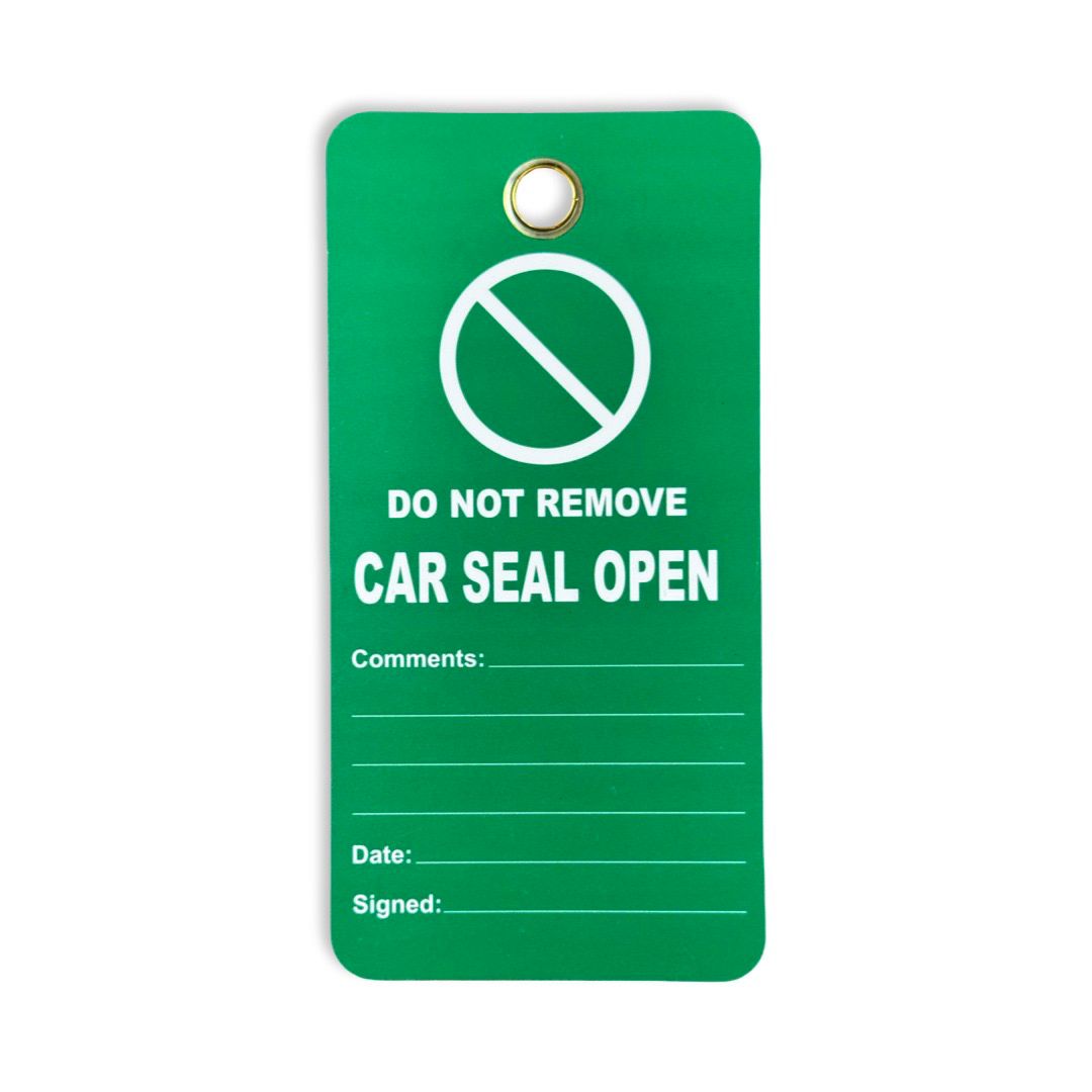 SAFETY TAG - OPEN SEAL