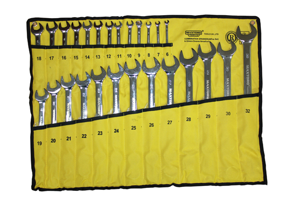 COMBINATION SPANNER SET - INCHES