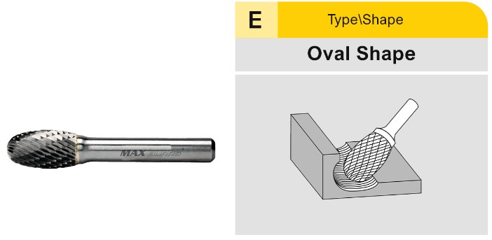 CARBIDE BURR - OVAL SHAPE