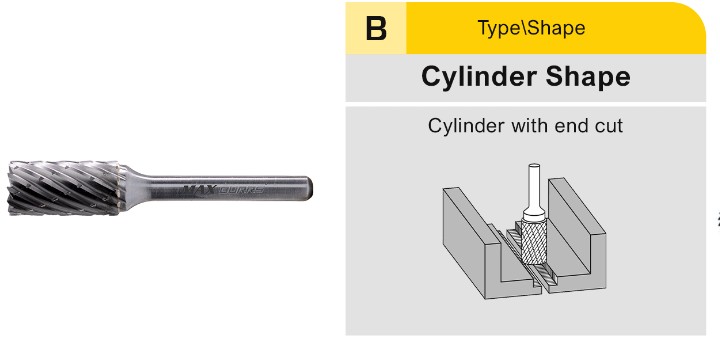 CARBIDE BURR - CYLINDRICAL